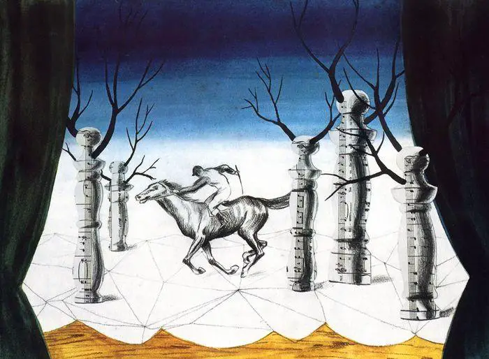Rene-Magritte-The-lost-jockey-2- O Jóquei Perdido