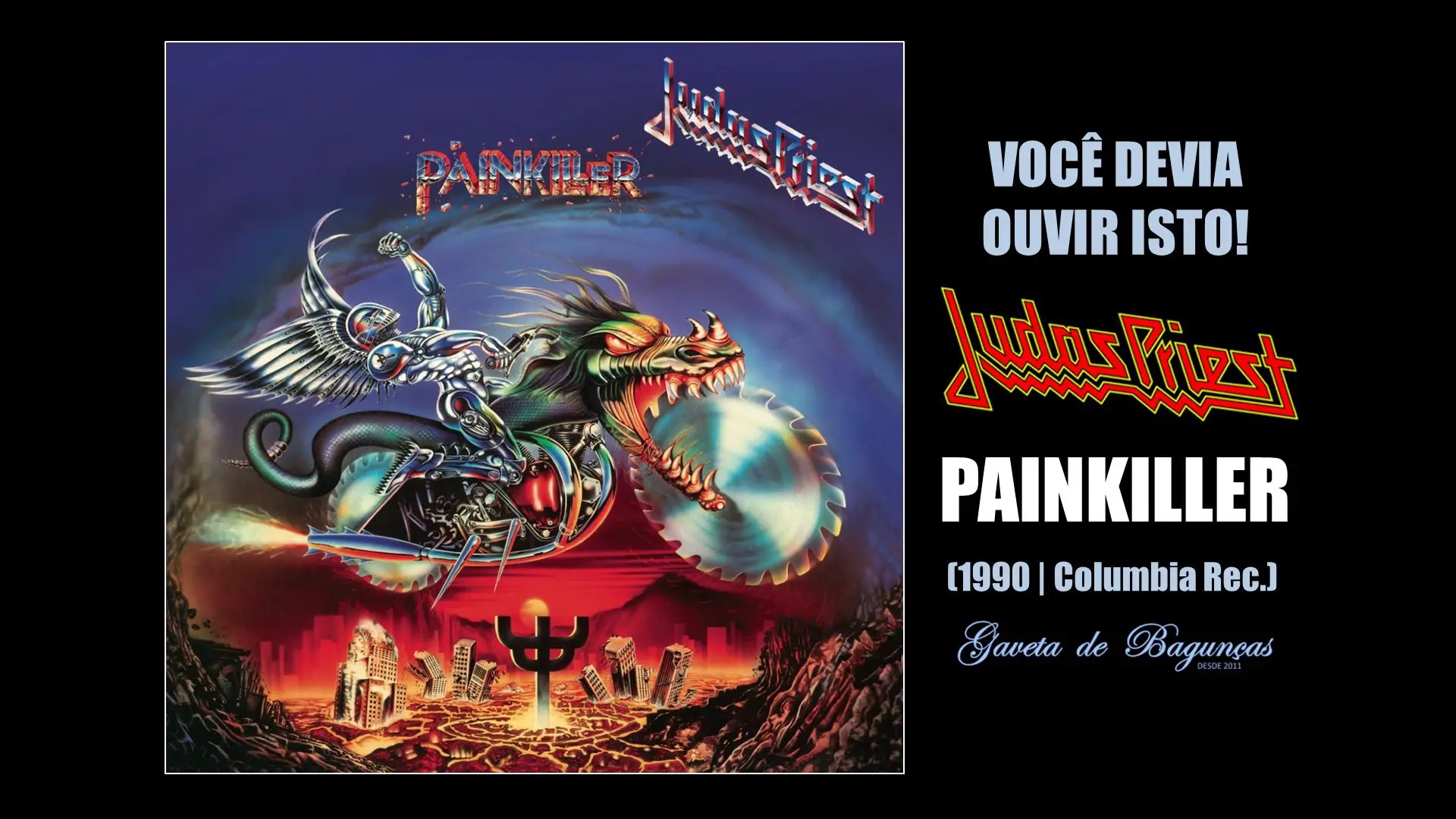 Judas Priest - Painkiller (1990, Columbia Records) Resenha Review