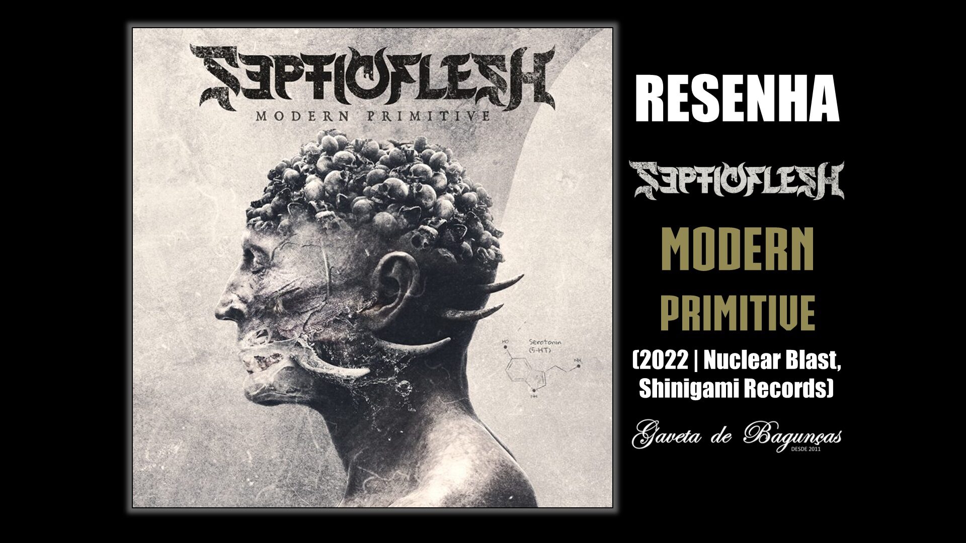 "Modern Primitive" é o décimo primeiro álbum de estúdio da banda grega de death metal sinfônico SepticFlesh. Abaixo você lê nossa resenha completa deste disco que foi lançado pela parceria entre os selos Nuclear Blast e Shinigami Records.