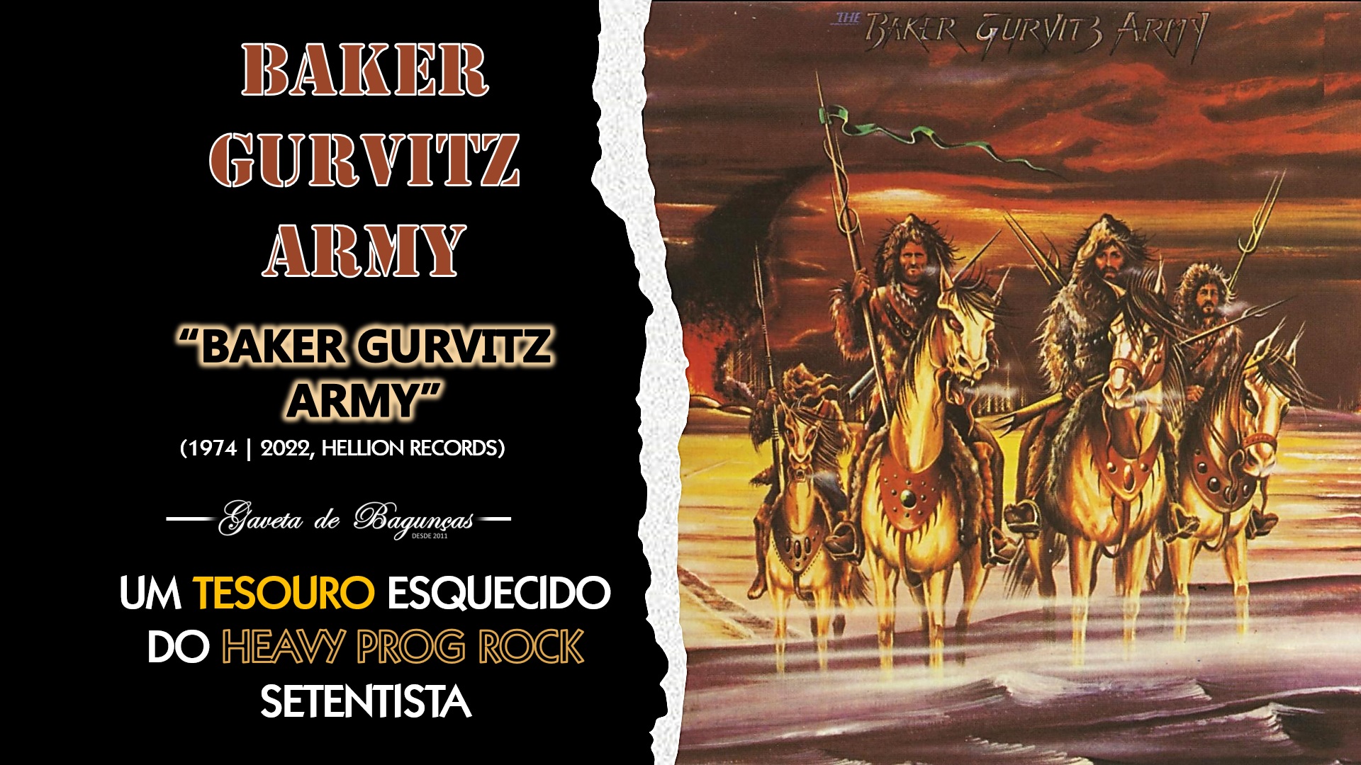 Se você é fã de heavy rock com toque clássico e progressivo, não vai querer perder o primeiro disco do Baker Gurvitz Army. Esta banda pode ter sido esquecida por muitos, mas sua música ainda impactante ainda hoje.